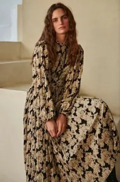 エステラケー　フラワープリントロングドレスのサムネイル