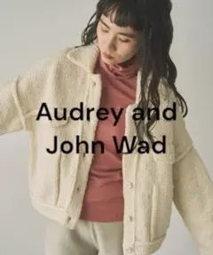Audrey and John Wad ペルーハンドニットGジャン風ブルゾン