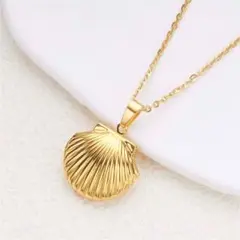 レディース◆ネックレス◆ステンレス◆韓国◆かわいい◆ロケット◆推し活◆チェキ◆貝