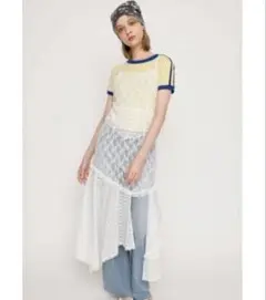 SLY COMBINATION LACE ドレス ホワイト