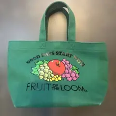 FRUIT OF THE LOOM 緑のバッグ