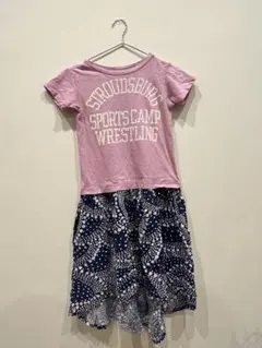 DENIM DUNGAREE ワンピース S-MEDIUM 120cm