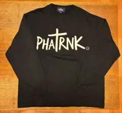 【PHATRNK✙ファットランク】 OSAKAロゴ ロンT Ｍ 黒 美品 phatrnk OLD P LOGO ラインストーンロンT XL