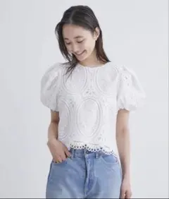 ツルバイマリコオイカワ　Maya ブラウス　白 TSURU by Mariko Oikawa - ツルバイマリコオイカワ mayaブラウスの通販