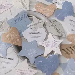 【102】素材紙 4種 紙もの 海外 コラージュ レトロ まとめ売り