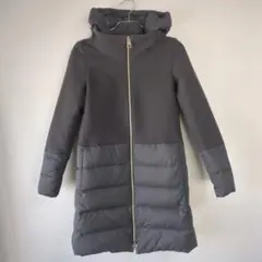 ヘルノ　ダウンコート　ダークグレイ　サイズ38 フード取り外し可