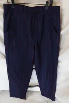 RAF SIMONS ネイビー/レッドストライプ スラックスのサムネイル