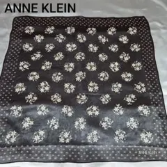 日本製　アンクライン　シルクスカーフ　花柄