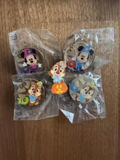 ディズニーシー10周年　ハロウィン　ピンバッジ　5個セット