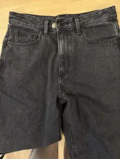 バレルレッグジーンズ(丈標準71.0～75.0cm) ダークグレー