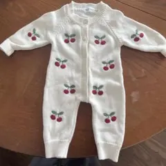 チェリーニットカバーオール(3〜6ヶ月)