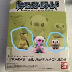ポケモンスケールワールド　ヒノアラシ&モクロー