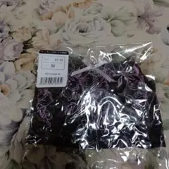 花柄刺繍ショーツ Mサイズ 黒　新品