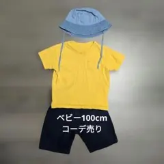 ベビー キッズ 100cm コーデ売り Tシャツ ハット ズボン　3点　gapのサムネイル