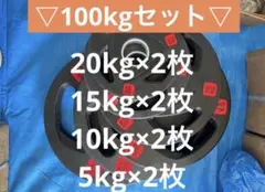 ★超特価★10枚 100kgセット バーベルプレート 5～20kg ウエイトのサムネイル
