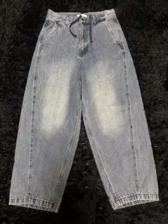 FREAK'S STORE フリークスストア ライトブルー デニム ワイドパンツ