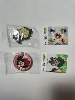 ヒロアカ　くら寿司　缶バッジ　ラバーマスコット