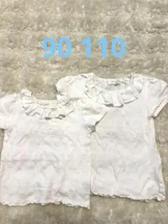 WILL MERY フリルTシャツ 90 110 2枚セットのサムネイル