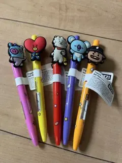 BT21×LINE FRIENDS★BTS ボールペン(ジェルペン)5本セット