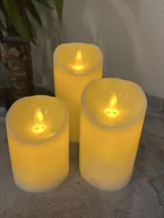 LEDキャンドル 3個セット 大中小