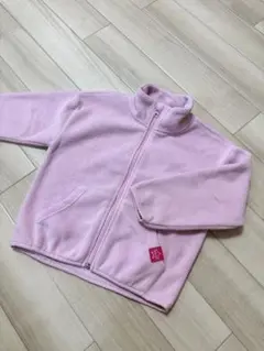 韓国子供服　ピンク フリースジャケット 110cm