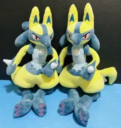ポケットモンスター　めちゃもふぐっとぬいぐるみ　黄色いルカリオ　2体セット