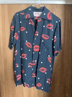 Aloha Blossom " Kiss " Aloha Shirts 38のサムネイル