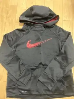 Nike DRI-FIT パーカー M 黒/赤
