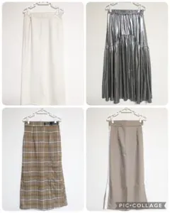 【4点セット】レディース スカート フリーサイズ まとめ売り