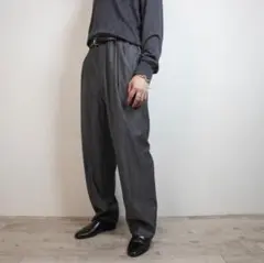 GIORGIO ARMANI ウールレーヨン タックスラックス /FZ26 - メルカリ