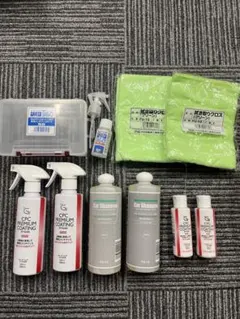 洗車グッズ 3点セット・タイヤワックス・脱脂シャンプー(原液