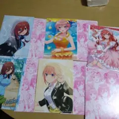 五等分の花嫁 クリアポスターコレクション　三玖、五月 一花