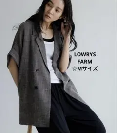 LOWRYSFARM カラミダブルジャケット Mサイズ 夏ジャケット