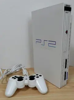 ホワイト PlayStation 2 本体 コントローラー付き