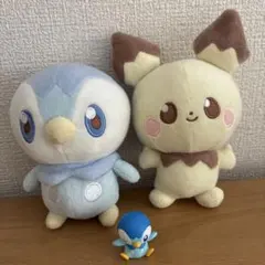 最終値下げ‼︎ポケピース　ポッチャマ　ピチュウ　ぬいぐるみ　セット