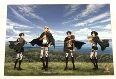 進撃の巨人　ポストカード　エレン　ミカサ　リヴァイ　エルヴィン　ナイトウォーク