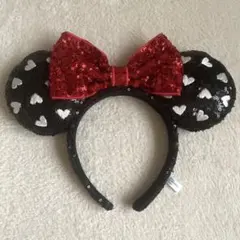 東京ディズニーリゾート ミニー カチューシャ スパンコール ブラック ハートのサムネイル