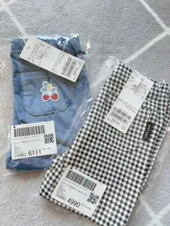 petit main プティプラ　レギンス 2点セット　80cm 双子 　ズボン