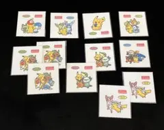 【ポケモンパン】ポケモンデコキャラ シール　25周年記念　12枚セット