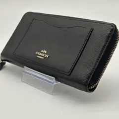 COACH 長財布 ラウンドファスナー ダークグリーン 本革 89968 - メルカリ