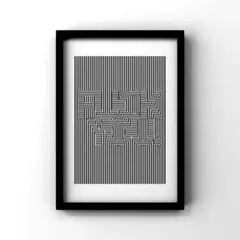 FUKU YOU 錯覚アート graphic poster 額縁付き