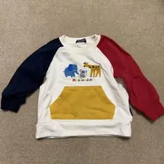 MoujonJon 動物刺繍 トレーナー 95cm