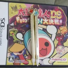 DS 太鼓の達人DS ドロロン！ヨーカイ大決戦！！初回同梱特典：金のバチペンなし