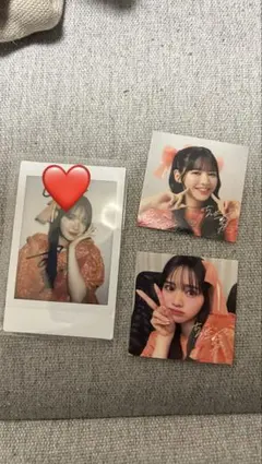 鎮西寿々歌　チェキ　ステッカー　サイン