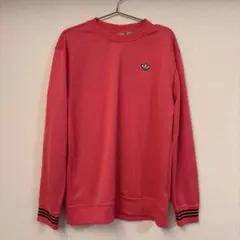【美品】adidas アディダス ピンク スウェット トレーナー