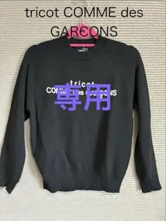 【希少】tricot COMME des GARCONS ロゴ入りセーター♦︎黒♦︎のサムネイル