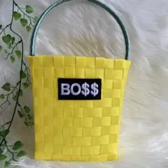 15/PPバンド かごバッグ プラカゴ ビタミンカラー 小さめ ワンハンドル