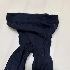 ②タイツ レギンス　中古　掃除用　黒(赤・汚れ)