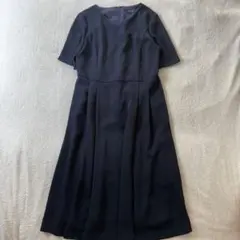 マーガレットハウエル 上質シルクコットン ロングフレアワンピース 美