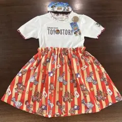 新品　mewoo! トイストーリー　ワンピース　しまむら　半袖のサムネイル